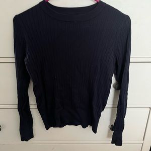 Navy crew neck sweater